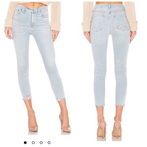 {Agolde} Sophie High Rise Skinny Crop in Parallel